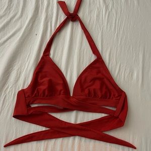 Small Walmart wrap swimsuit top.